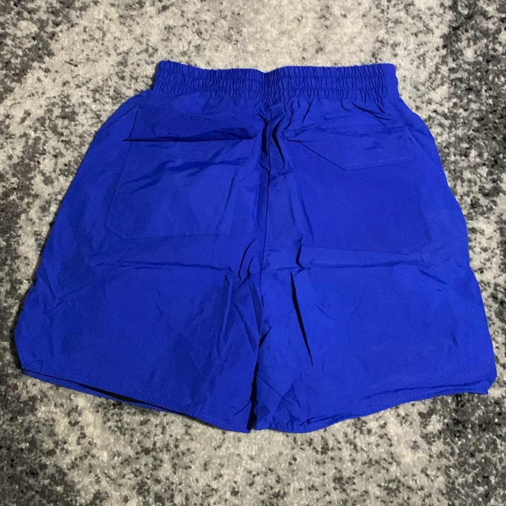 Rhude blue reflective Athletic RH Logo Shorts Men’s size Large - Picture 2 of 2
